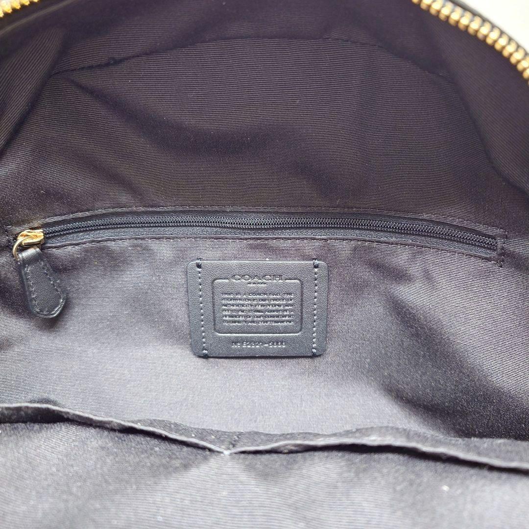 ★美品★　COACH　コーチ　レザーリュック/バックパック　黒　タグ・保存袋付