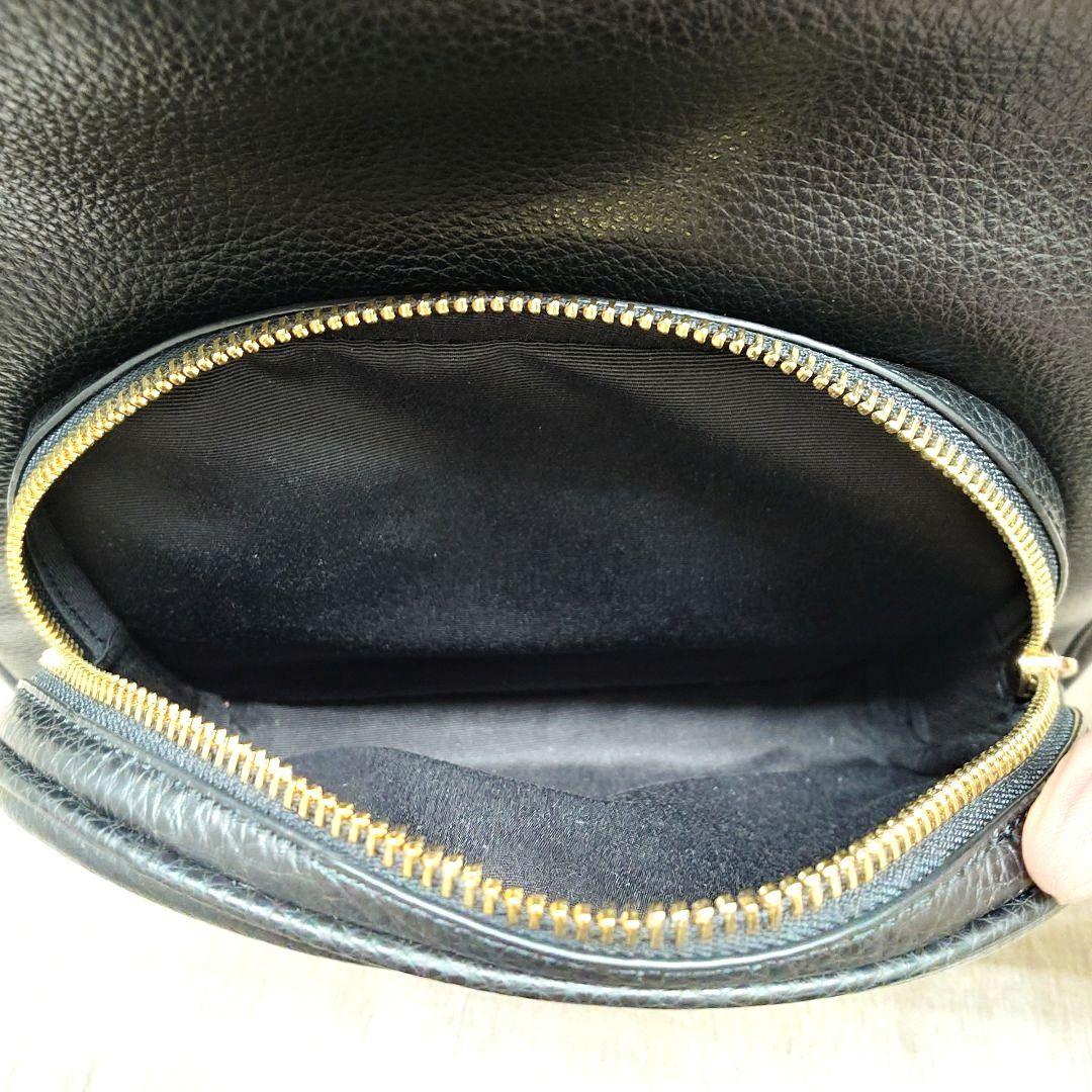 ★美品★　COACH　コーチ　レザーリュック/バックパック　黒　タグ・保存袋付