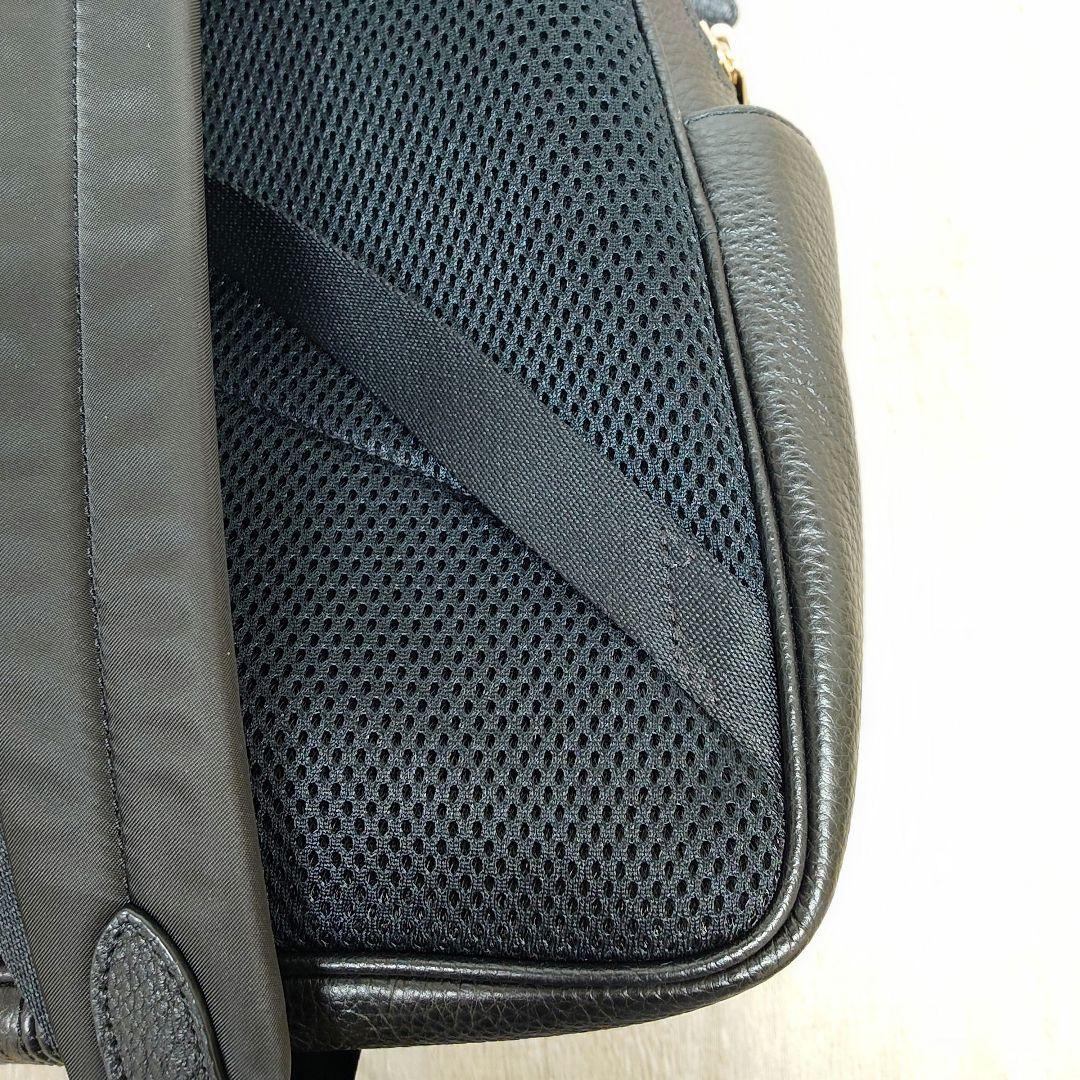 ★美品★　COACH　コーチ　レザーリュック/バックパック　黒　タグ・保存袋付