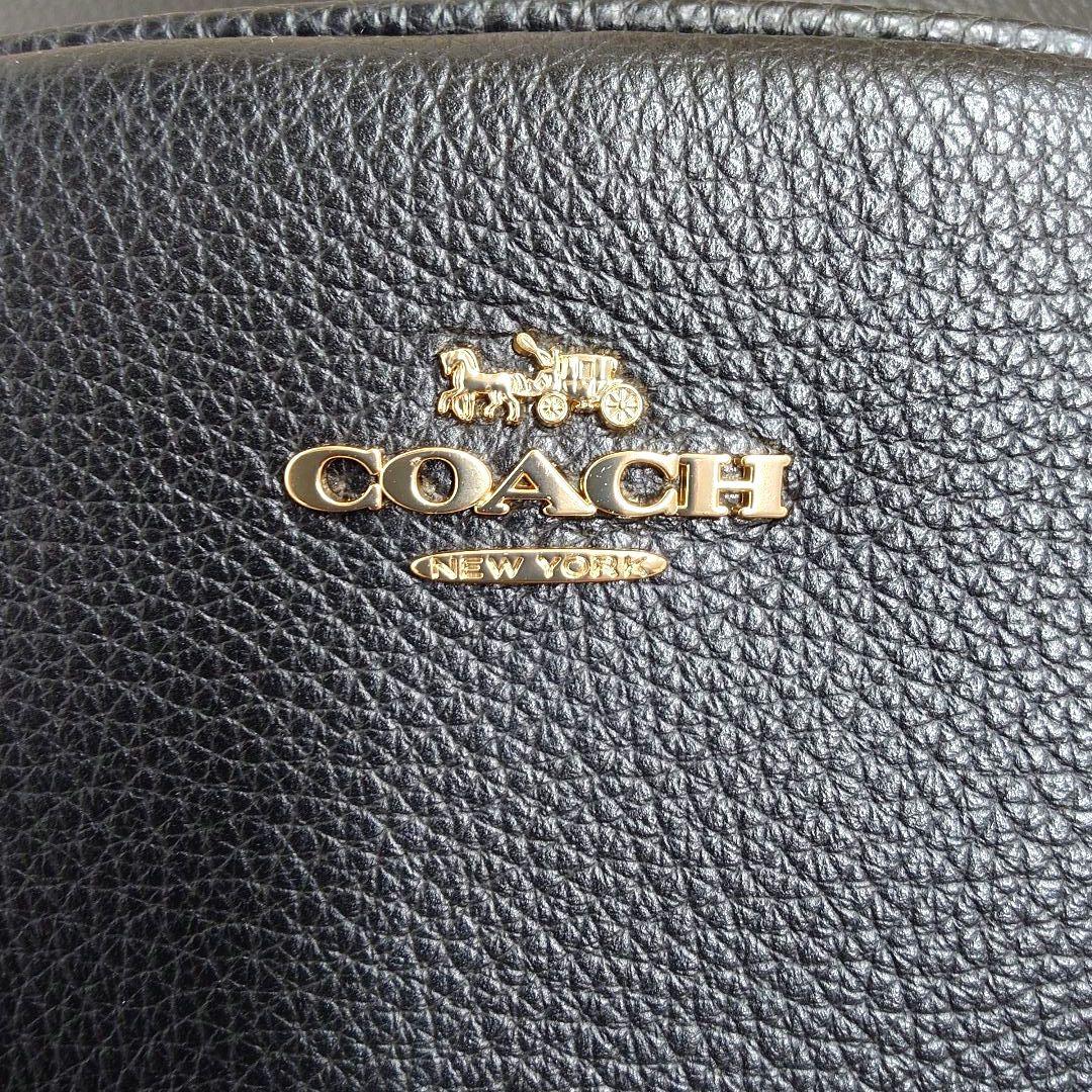 ★美品★　COACH　コーチ　レザーリュック/バックパック　黒　タグ・保存袋付