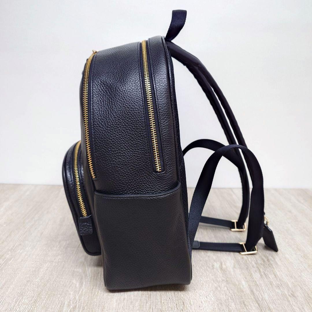 ★美品★　COACH　コーチ　レザーリュック/バックパック　黒　タグ・保存袋付