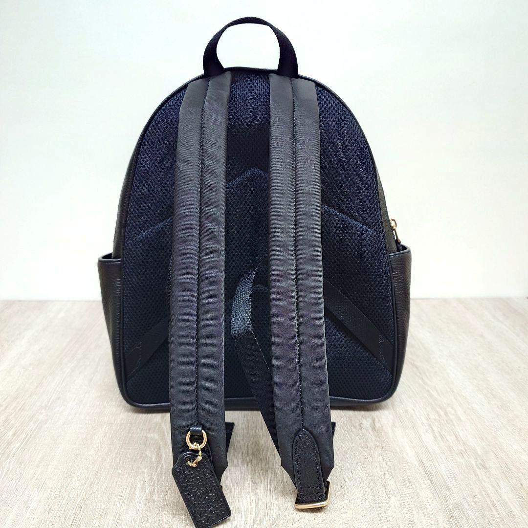 ★美品★　COACH　コーチ　レザーリュック/バックパック　黒　タグ・保存袋付