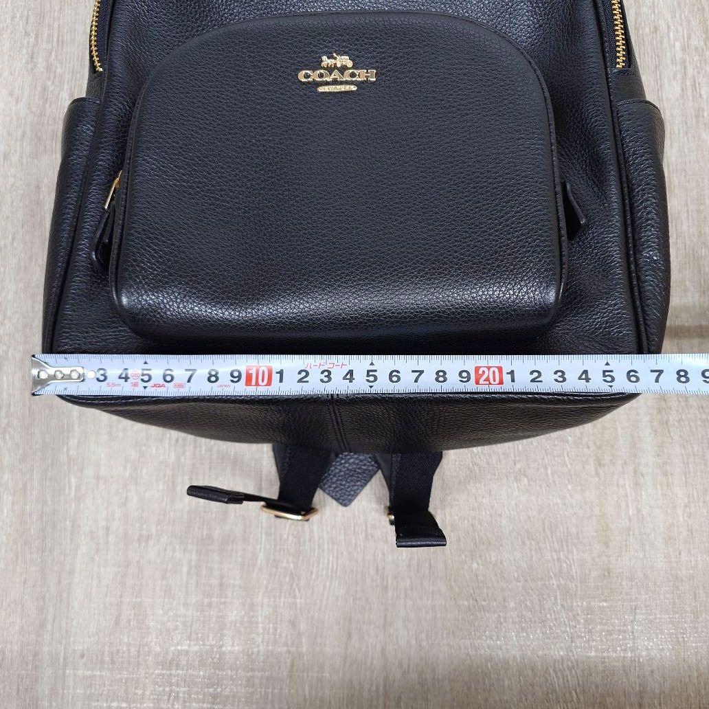 ★美品★　COACH　コーチ　レザーリュック/バックパック　黒　タグ・保存袋付