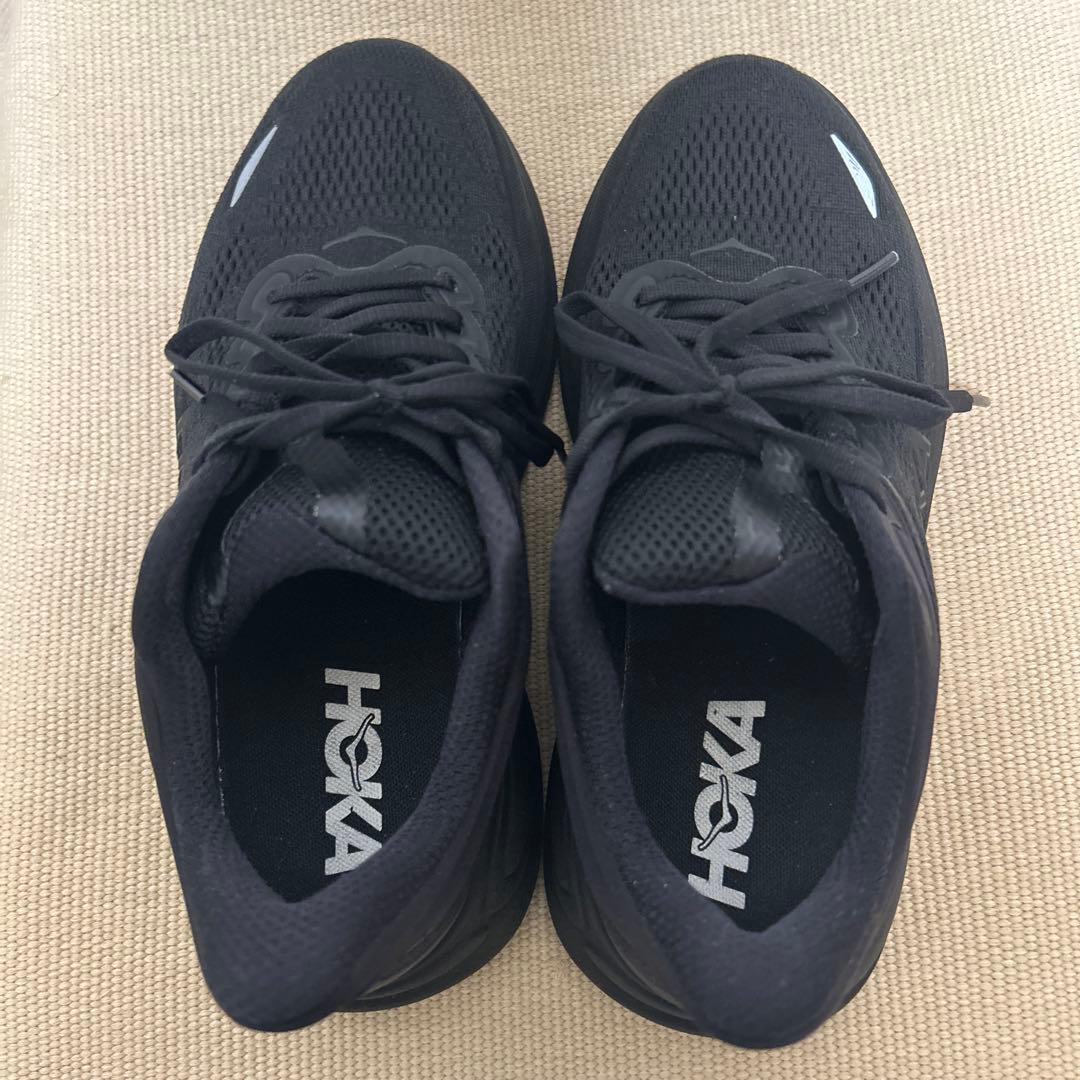 HOKA BONDI 9ブラック ランニングシューズ