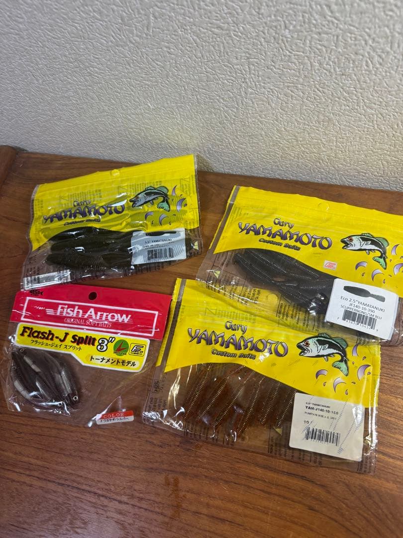 ワーム ブラックバス 未使用多数 ソフトルアーセット 複数カラー