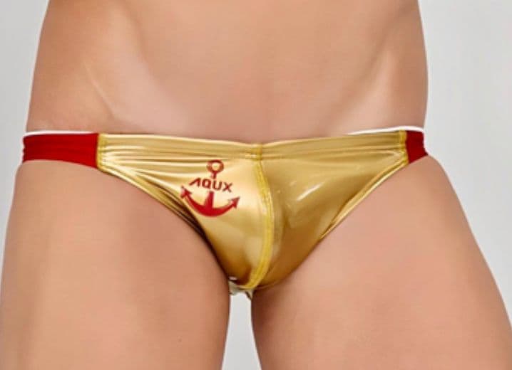 AQUX Shallow Bikinis Gold 瞬殺完売 競パン ポロパン - メルカリ