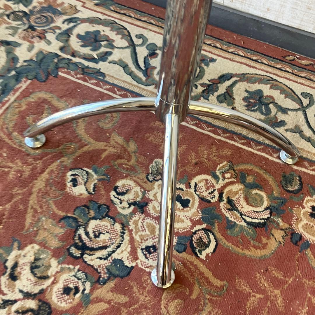 北欧レトロ ガラステーブル バーテーブル ラウンドテーブル ダイニングテーブル