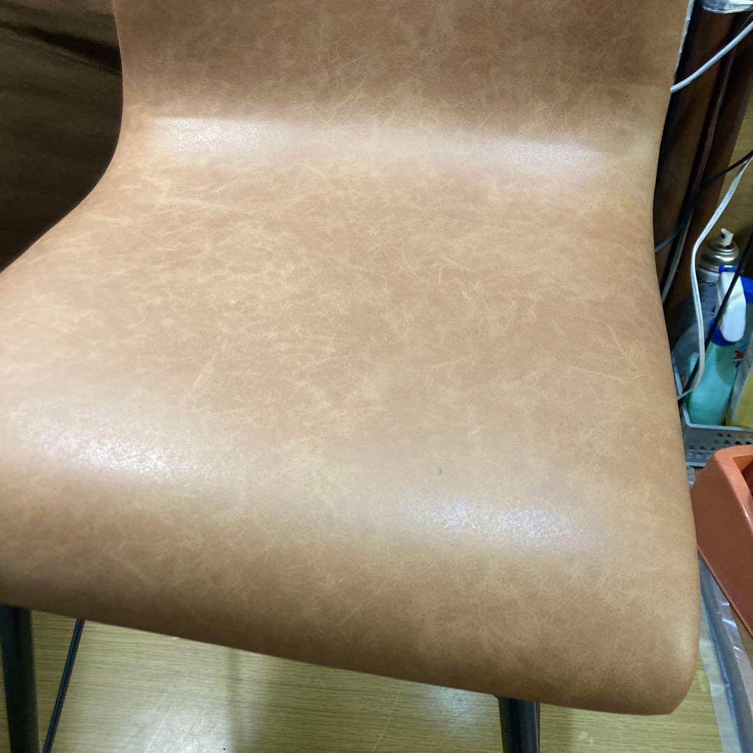 美品　ダイニングチェア　クラッシュゲートCrash Gate　キャメル