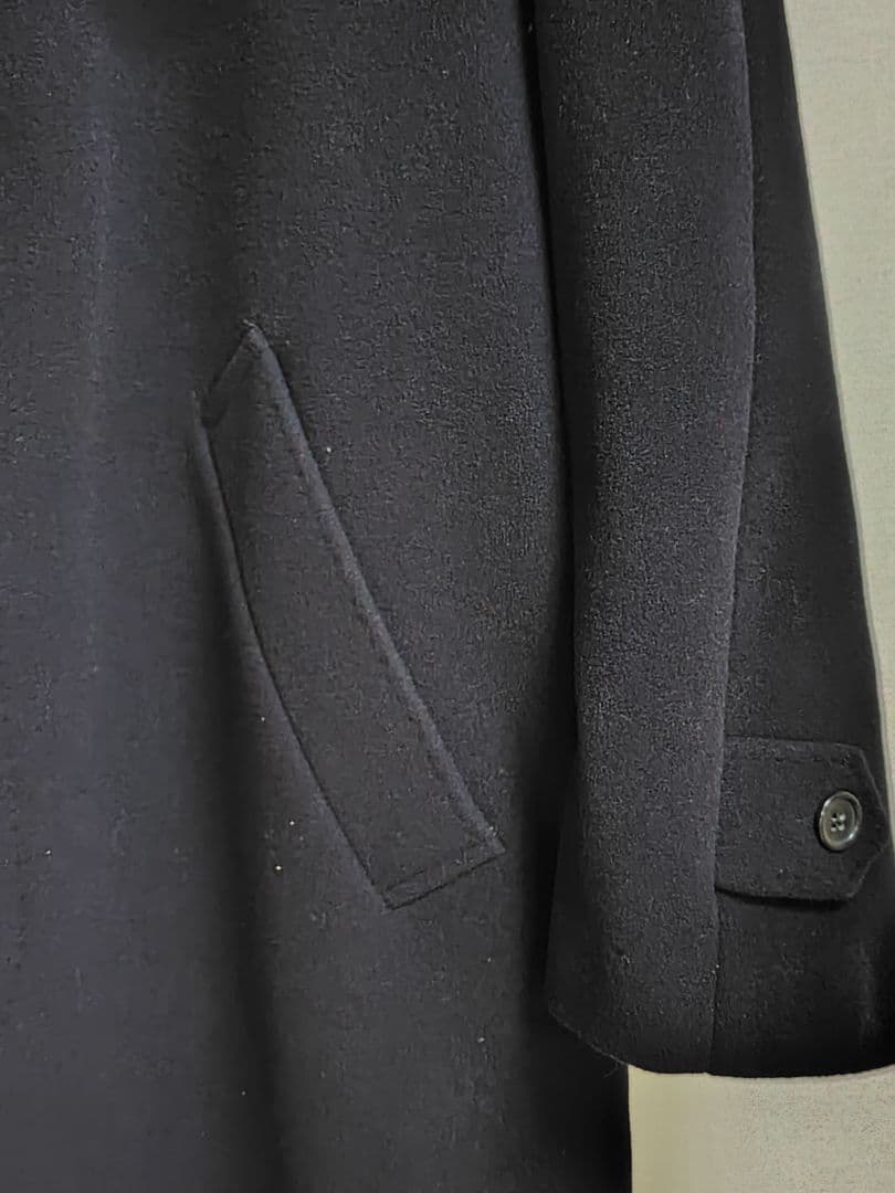 カシミヤ＆ウール　イタリア製　メンズロングコート