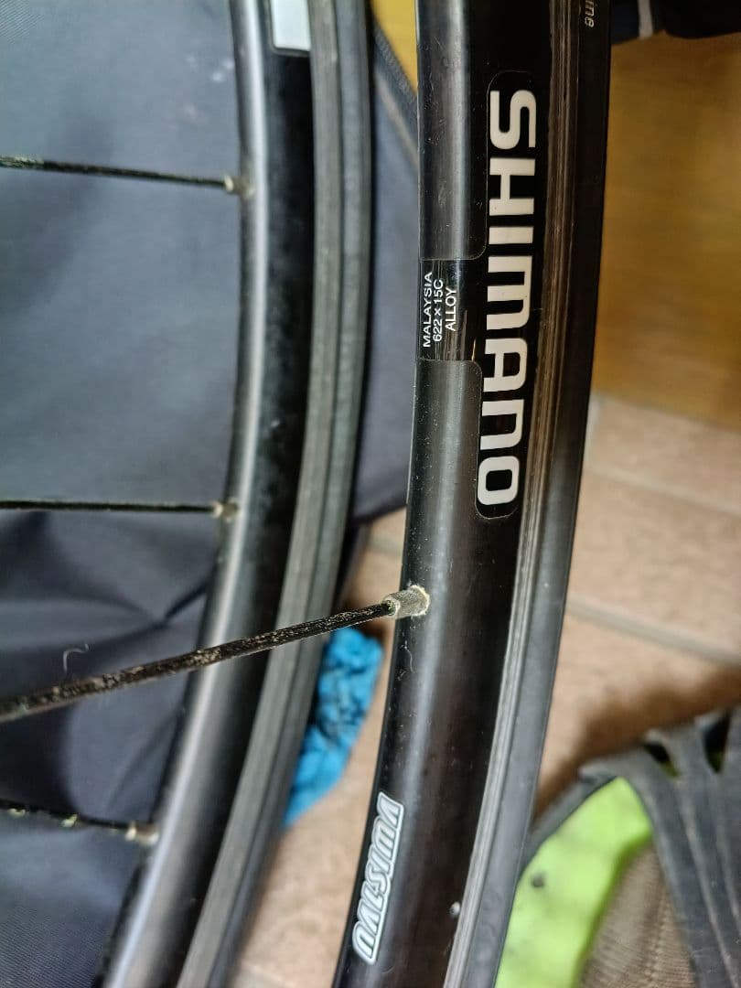 自転車　ロード　ホイールセット　カンパニョーロケース付き