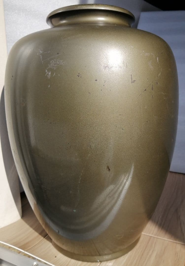 骨董品 、古美術特大古銅鳳凰花瓶