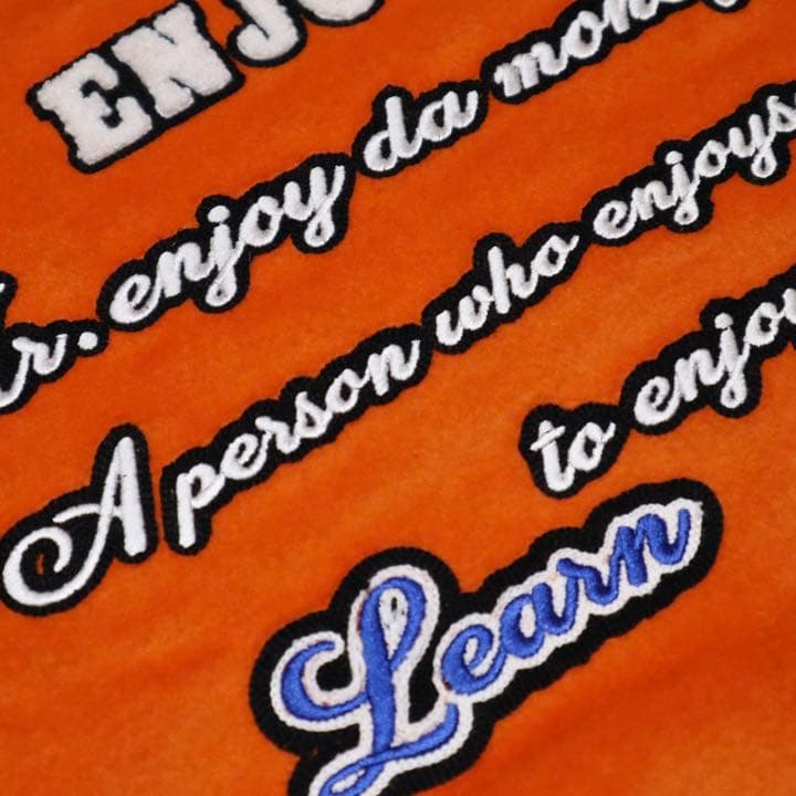 MEDM スタジャン ワッペン オレンジ 新品未使用タグ付き