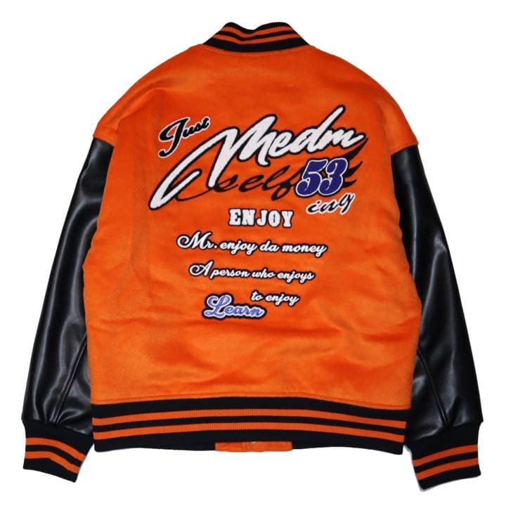 MEDM スタジャン ワッペン オレンジ 新品未使用タグ付き