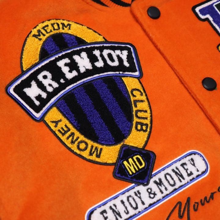 MEDM スタジャン ワッペン オレンジ 新品未使用タグ付き