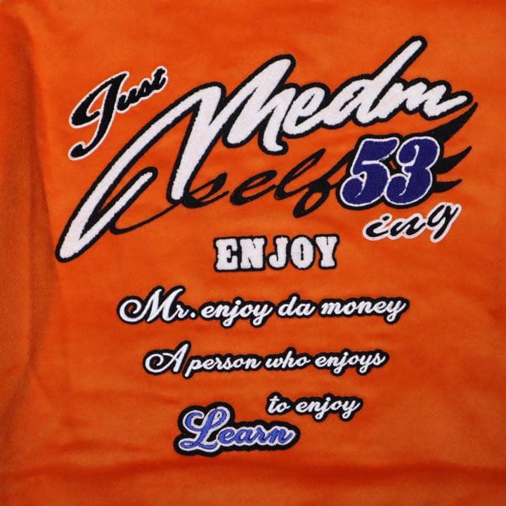 MEDM スタジャン ワッペン オレンジ 新品未使用タグ付き