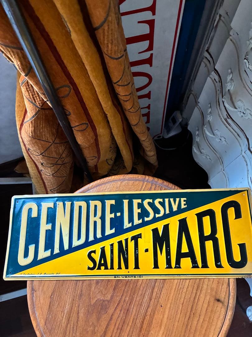 redhis メタル　サイン　プレート　看板　洗濯石鹸　標識　南仏