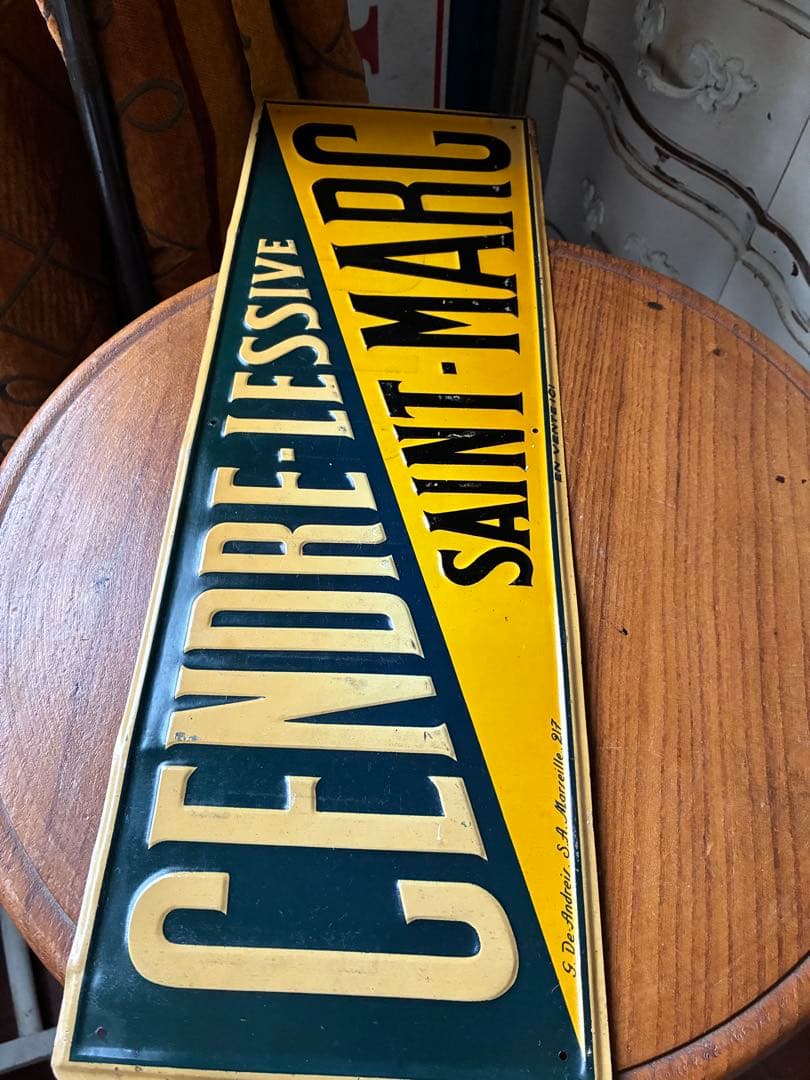 redhis メタル　サイン　プレート　看板　洗濯石鹸　標識　南仏