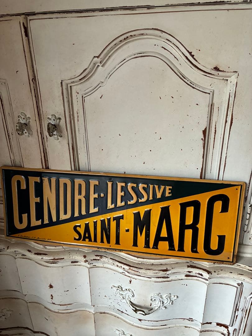 redhis メタル　サイン　プレート　看板　洗濯石鹸　標識　南仏