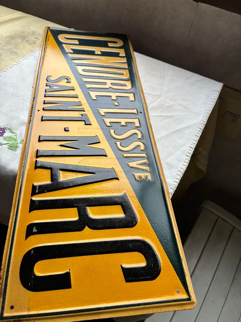 redhis メタル　サイン　プレート　看板　洗濯石鹸　標識　南仏