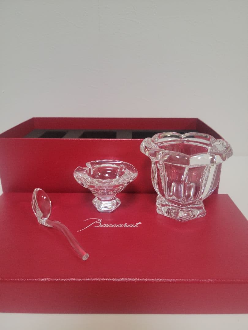 Baccarat クリスタルガラス キャニスターセット
