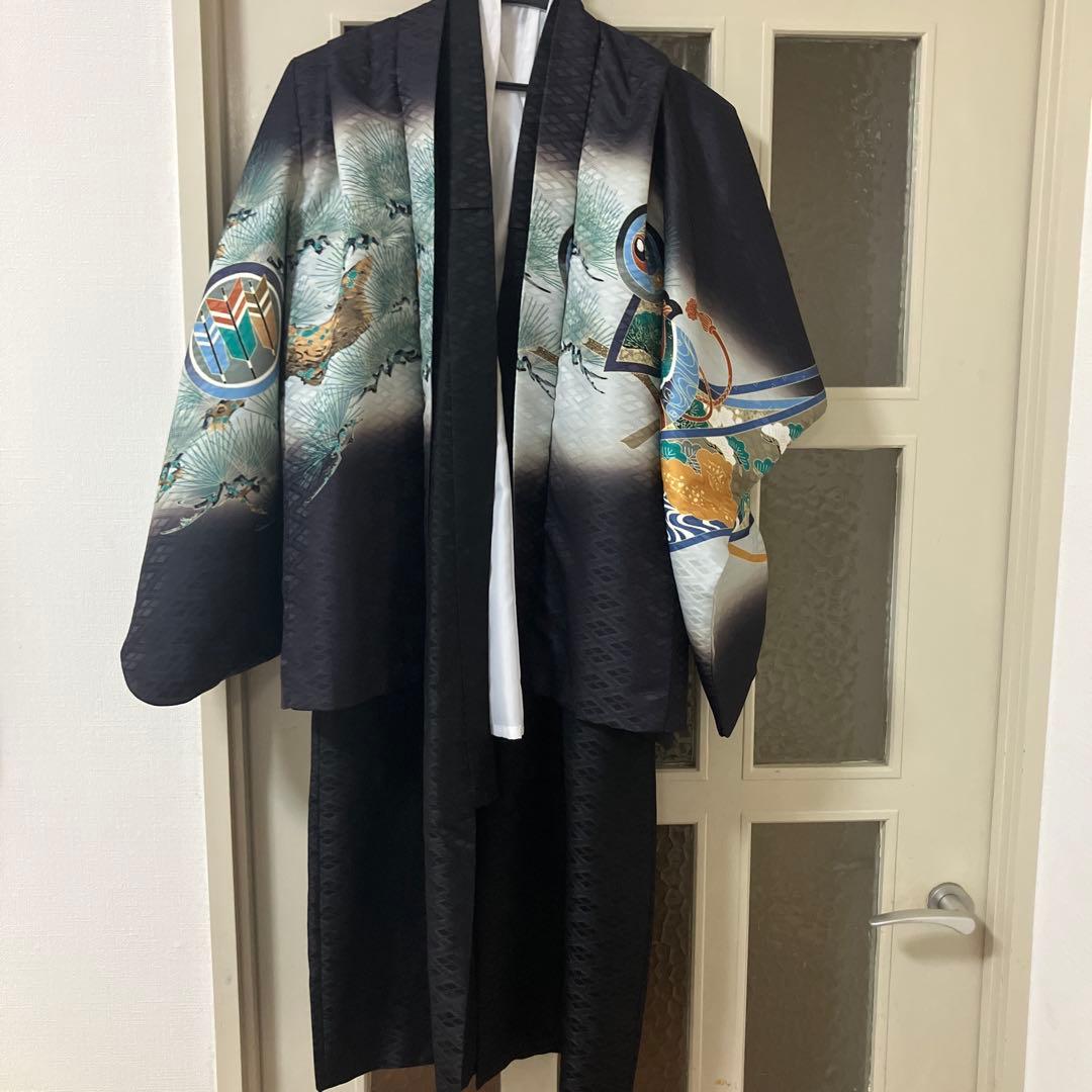 男児　袴　七五三の110cm 五歳児フルセット 5歳 7歳 卒業 卒園 男の子