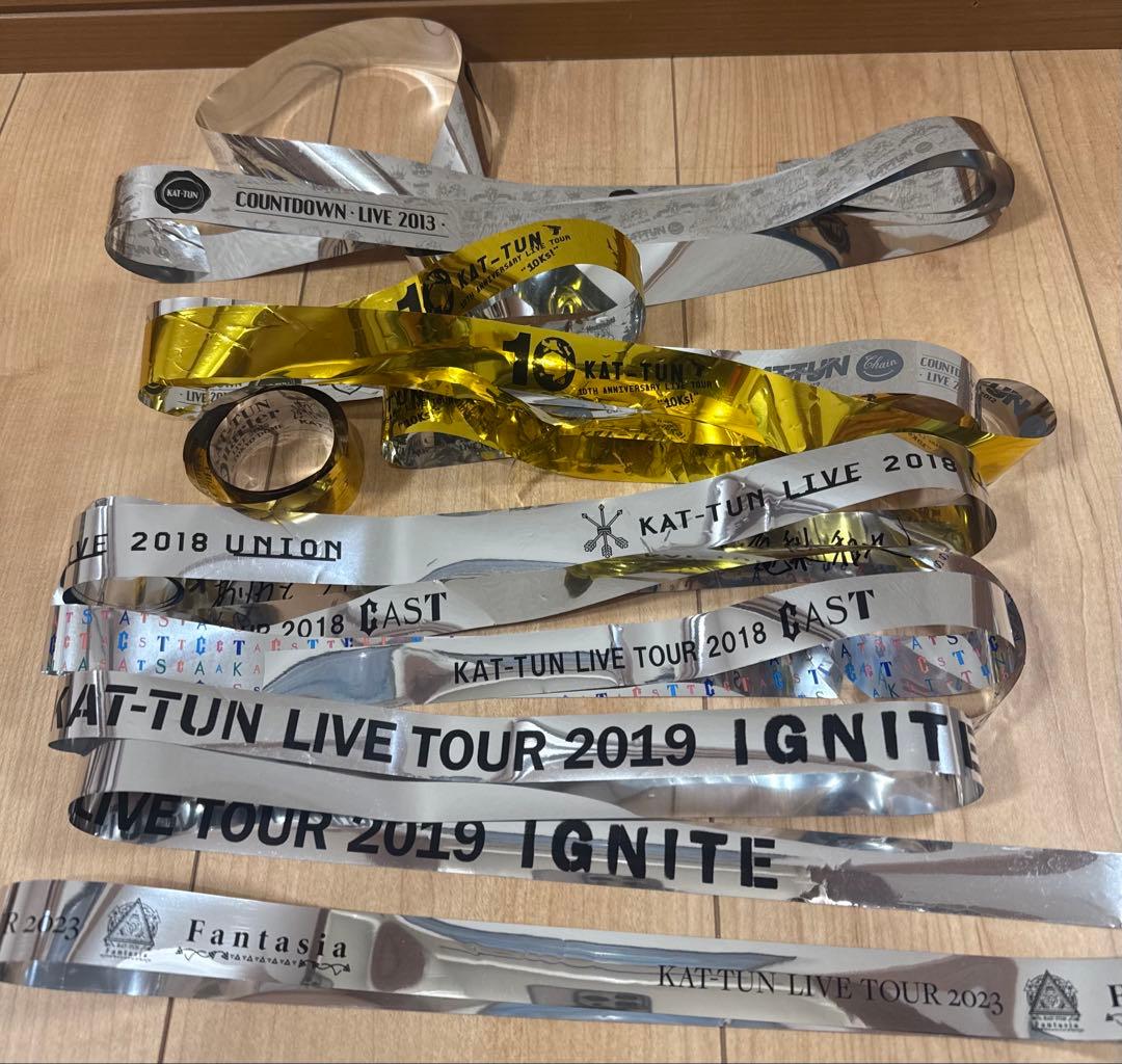 即購入⭕️6本セット】KAT-TUN 歴代ライブ 銀テープ ② - メルカリ