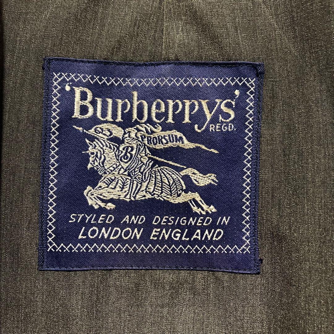 バーバリー　ステンカラー　バルカラー　コート　60〜70s ビンテージ　ブラウン