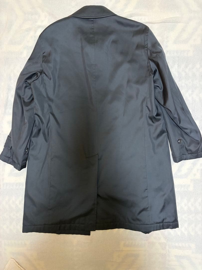 BURBERRY LONDON ステンカラーコート Ｍ　黒　チェック裏地