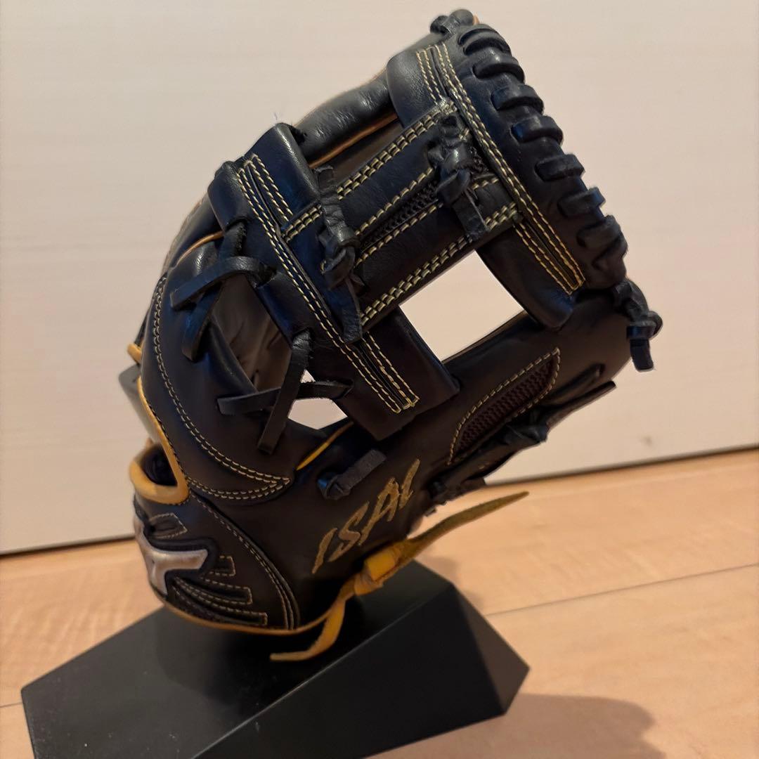 Mizuno ISA I 軟式グローブ ブラック/イエロー
