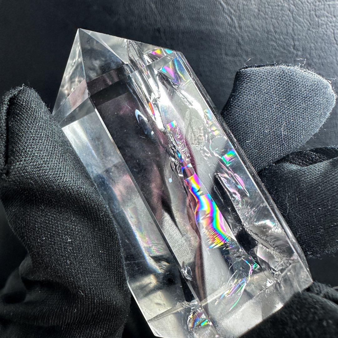 絶品❗アゼツライト☆レインボー☆ヒマラヤ水晶六角柱パワーストーン天然石A1265