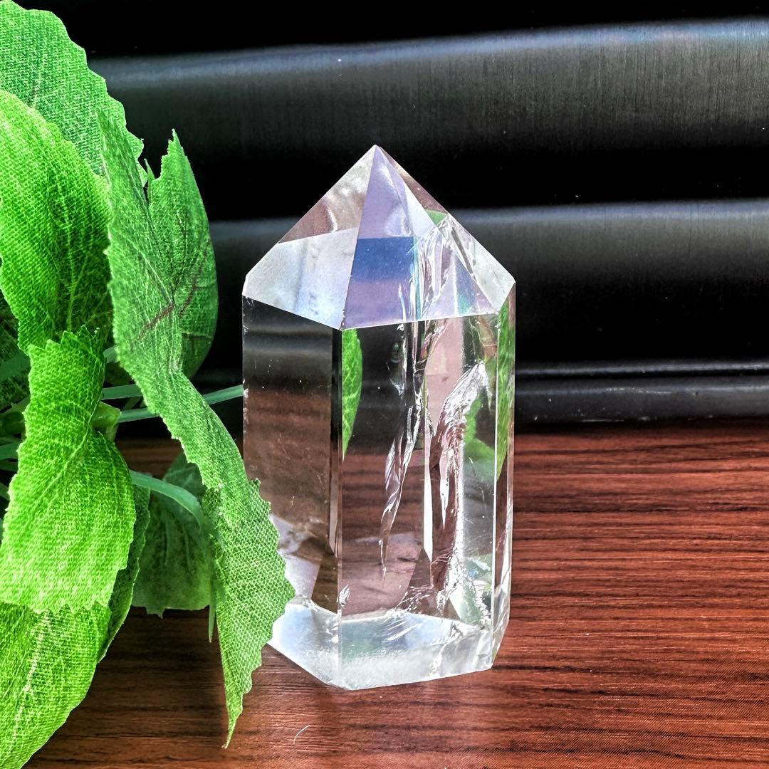 絶品❗アゼツライト☆レインボー☆ヒマラヤ水晶六角柱パワーストーン天然石A1265