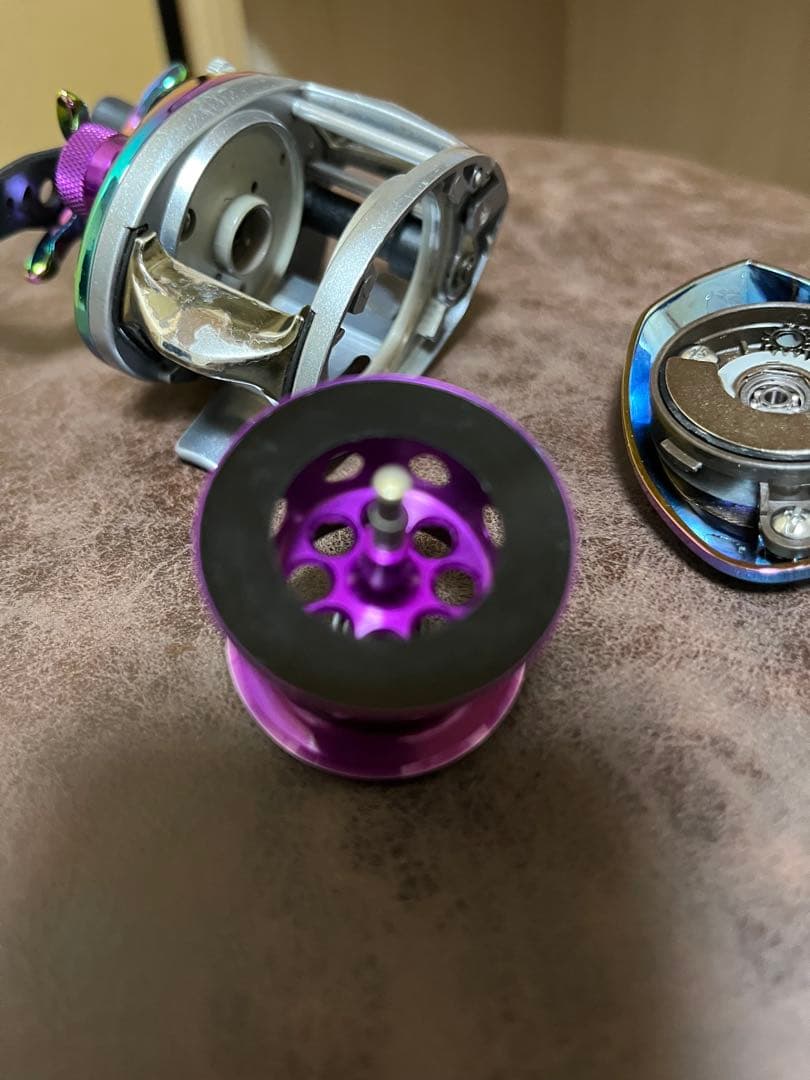 専用！レボエリートオーロラ　ktfスプール　カーボンクランクハンドル