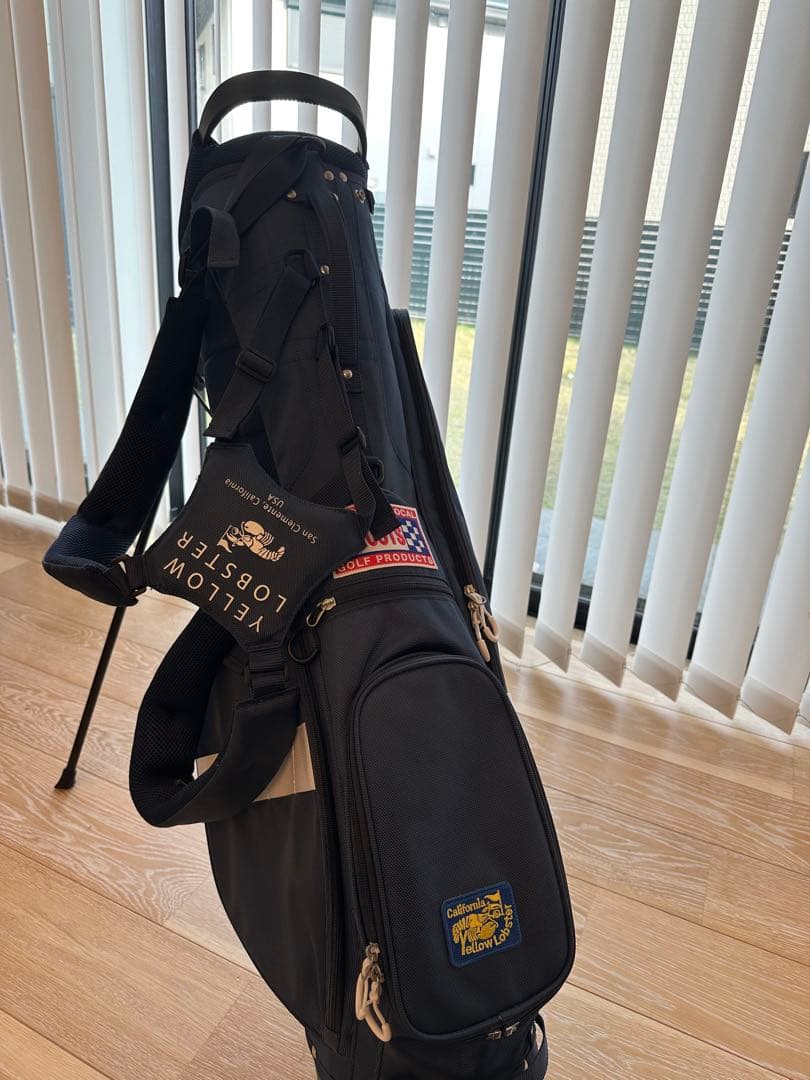 つよぽん　イエローロブスター　スタンド式キャディバッグ