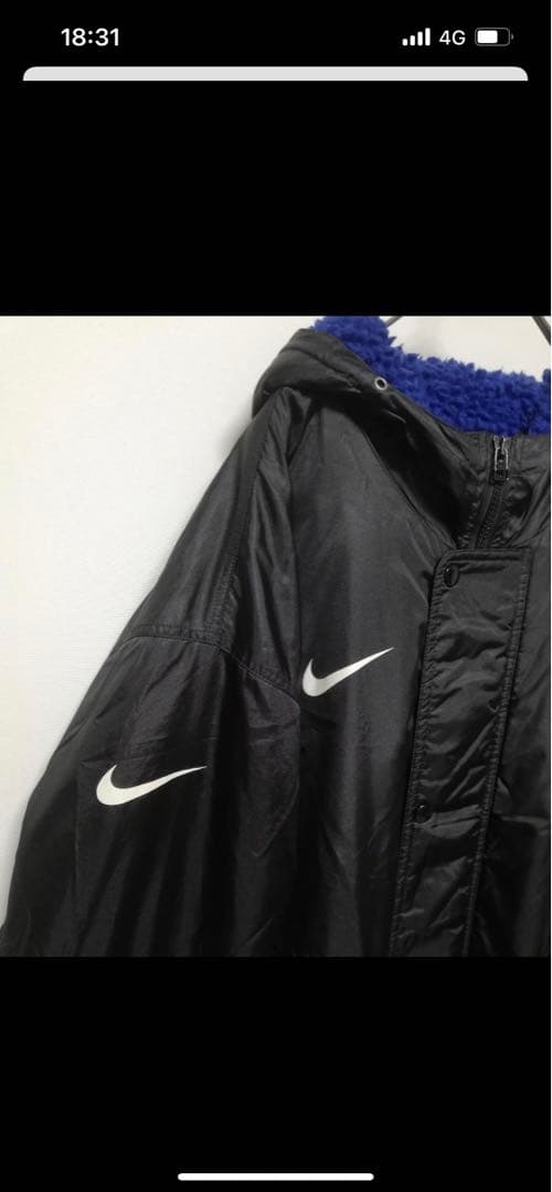 90年代 銀タグ NIKE XL 裏ボア モッズパーカー　ベンチコート
