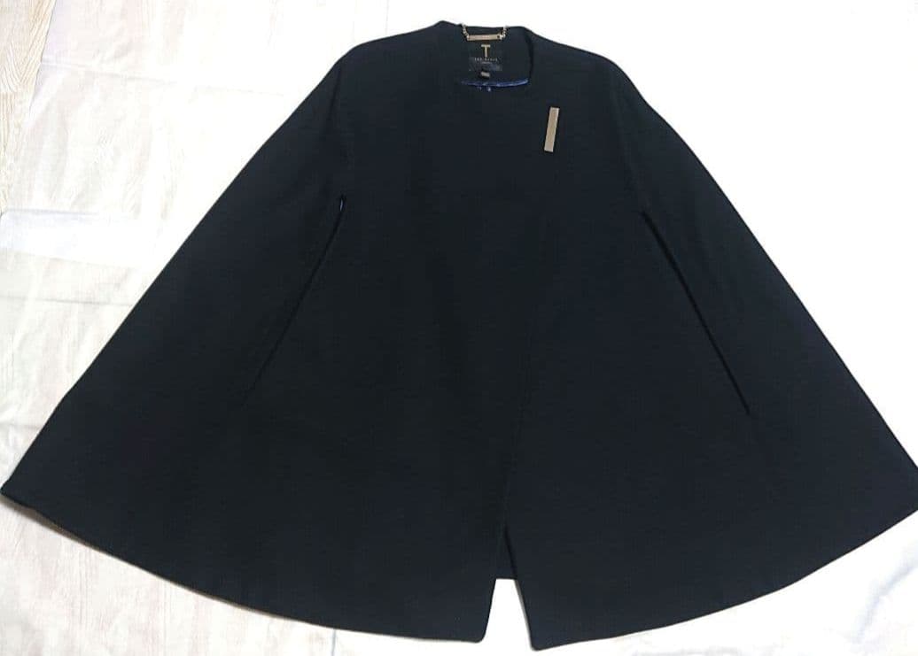 価格ファッション - TED BAKER 黒 ケープコート S