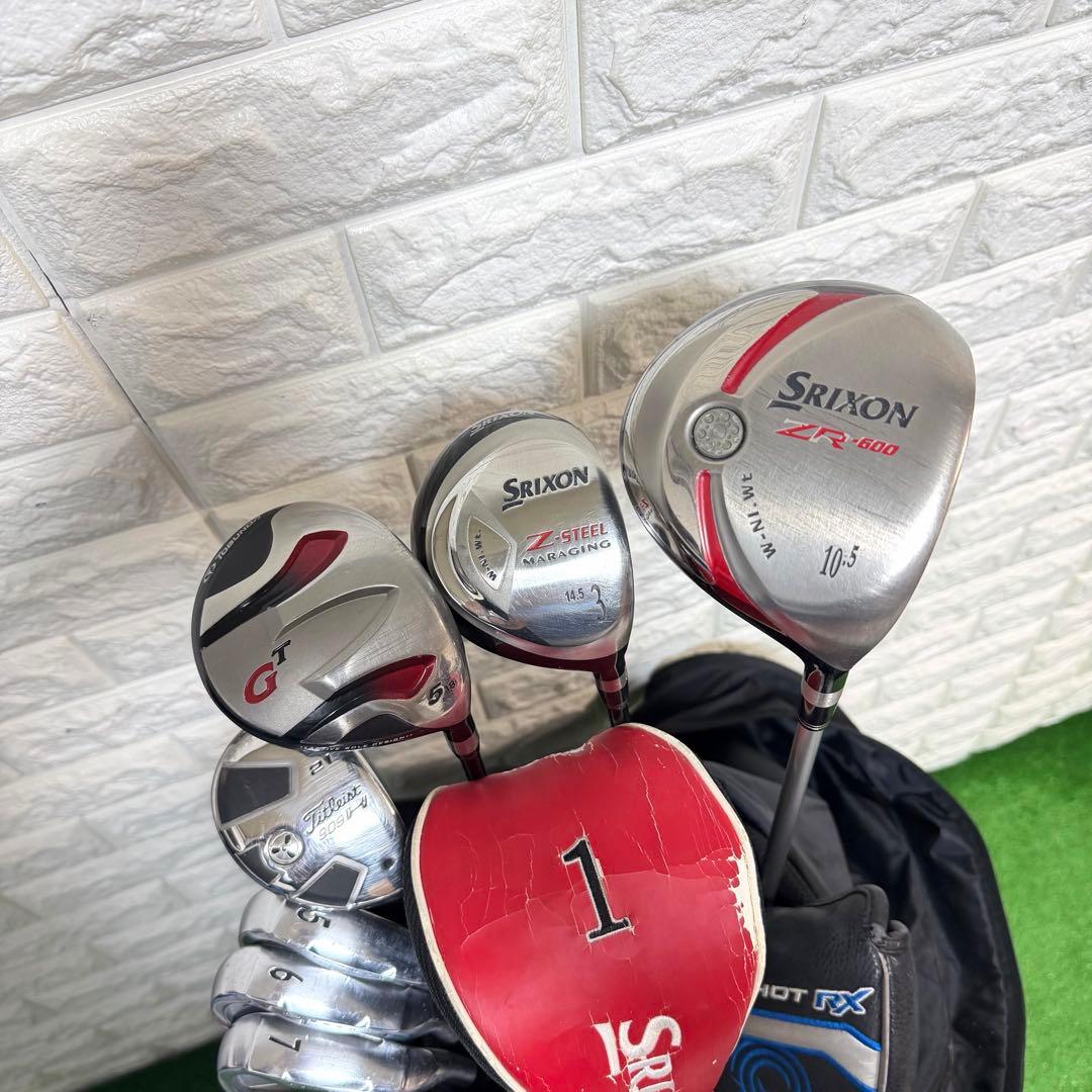 ゴルフセット　豪華　SRIXON ZR ラウンド仕様　メンズ　打感良好　すぐ使用