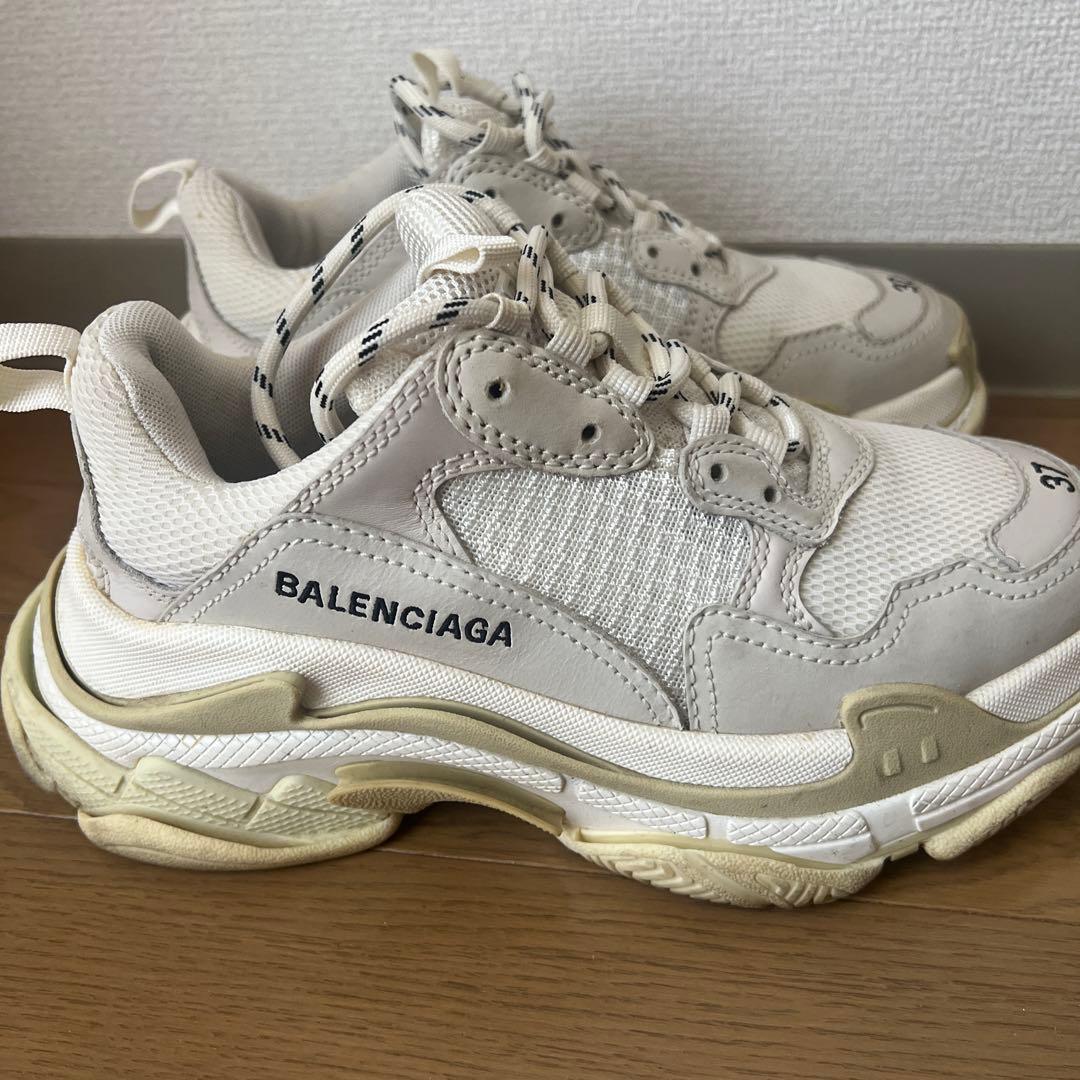 BALENCIAGA 厚底スニーカー 37 ホワイト