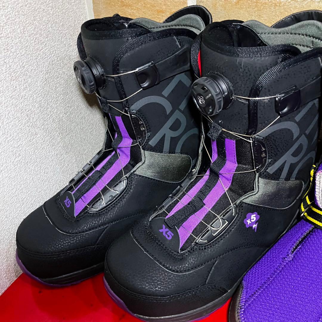 s*e様 1日使用・極美❣️X5 CROSS FIVE スノボブーツ　PX-BO