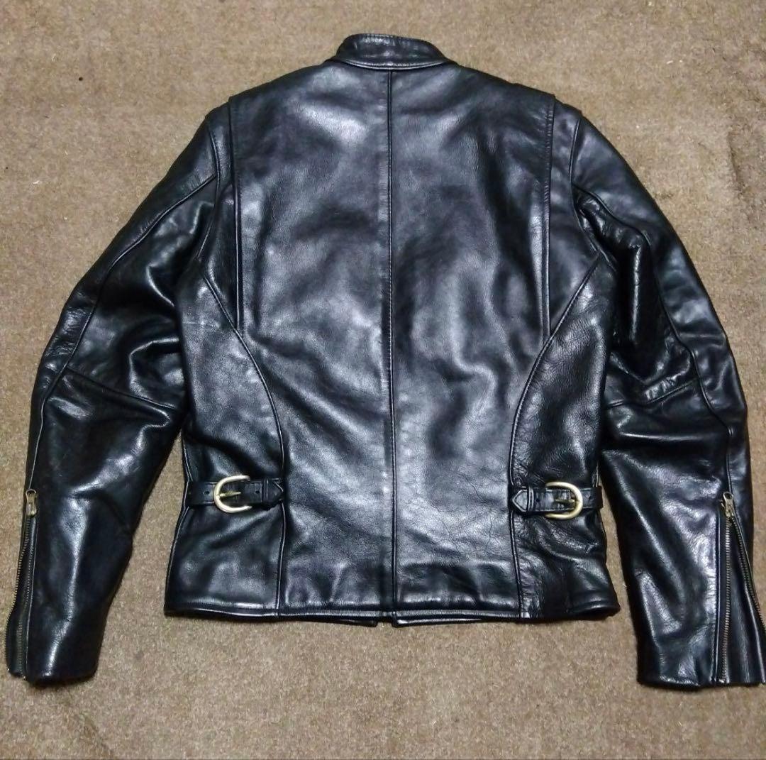 ラ*ズ様 ライナー付き VANSON B ライダースジャケット36inch アメ