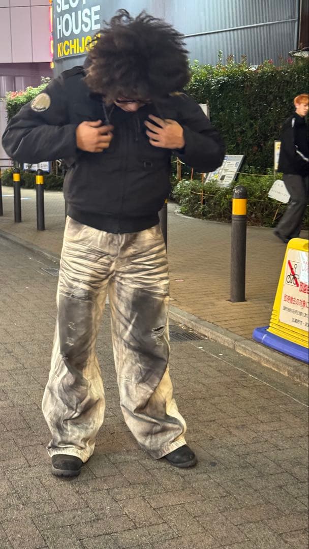 パンツ jaded London Watercolour Colossus Jeans