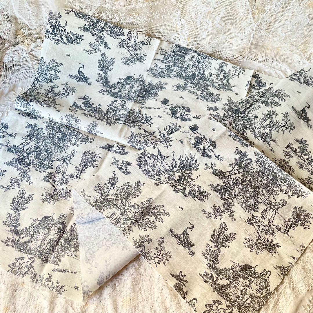 新春アンティーク福袋⑦布もの8点セット19世紀トーション&レース&端