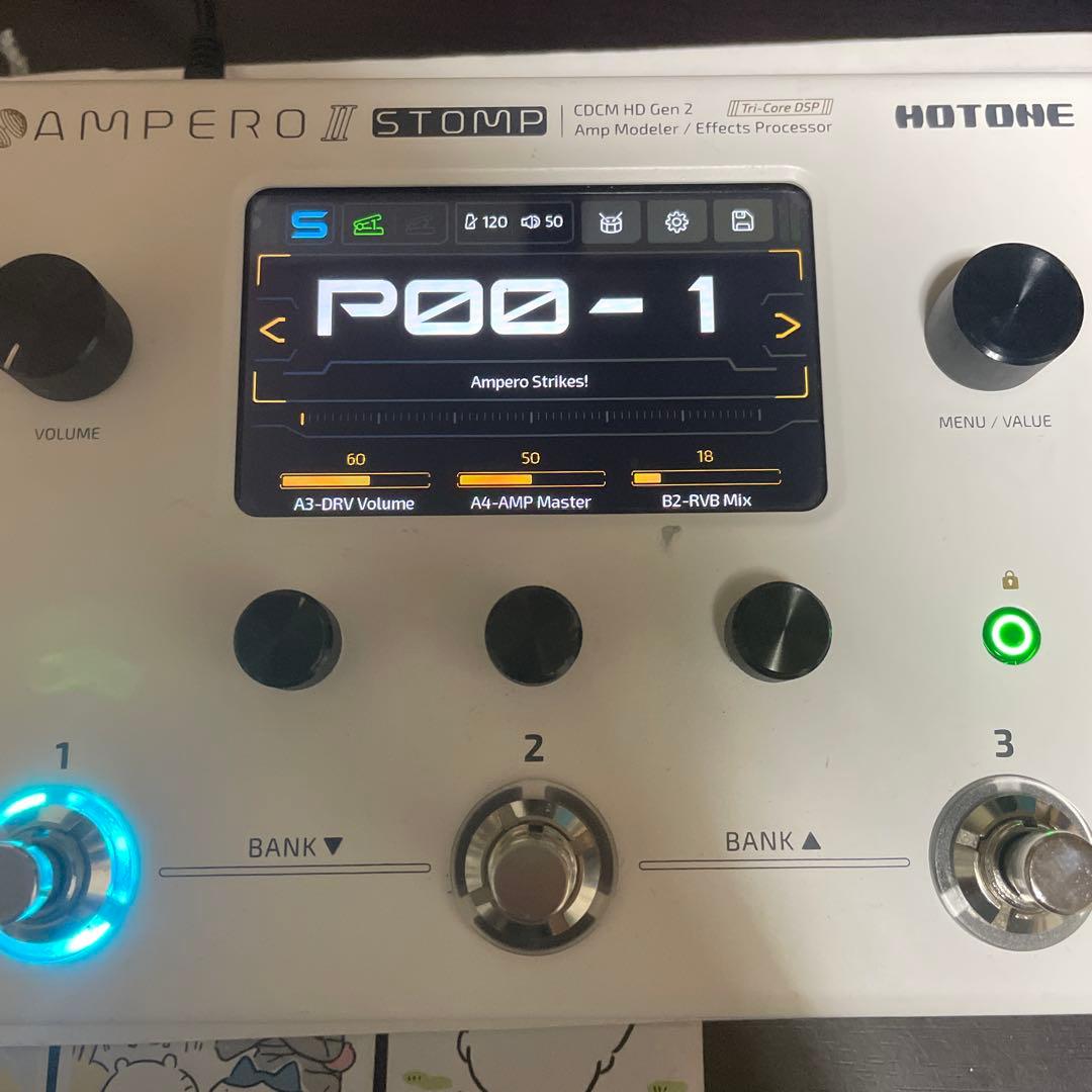 【アザラシ】【本体のみ】Hotone Ampero II Stomp