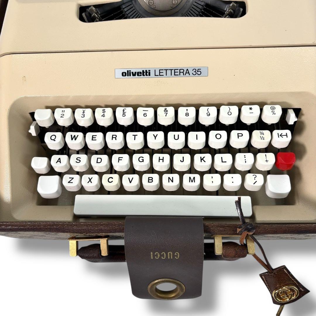【貴重】GUCCI　グッチ　オリベッティ　タイプライター LETTERA35