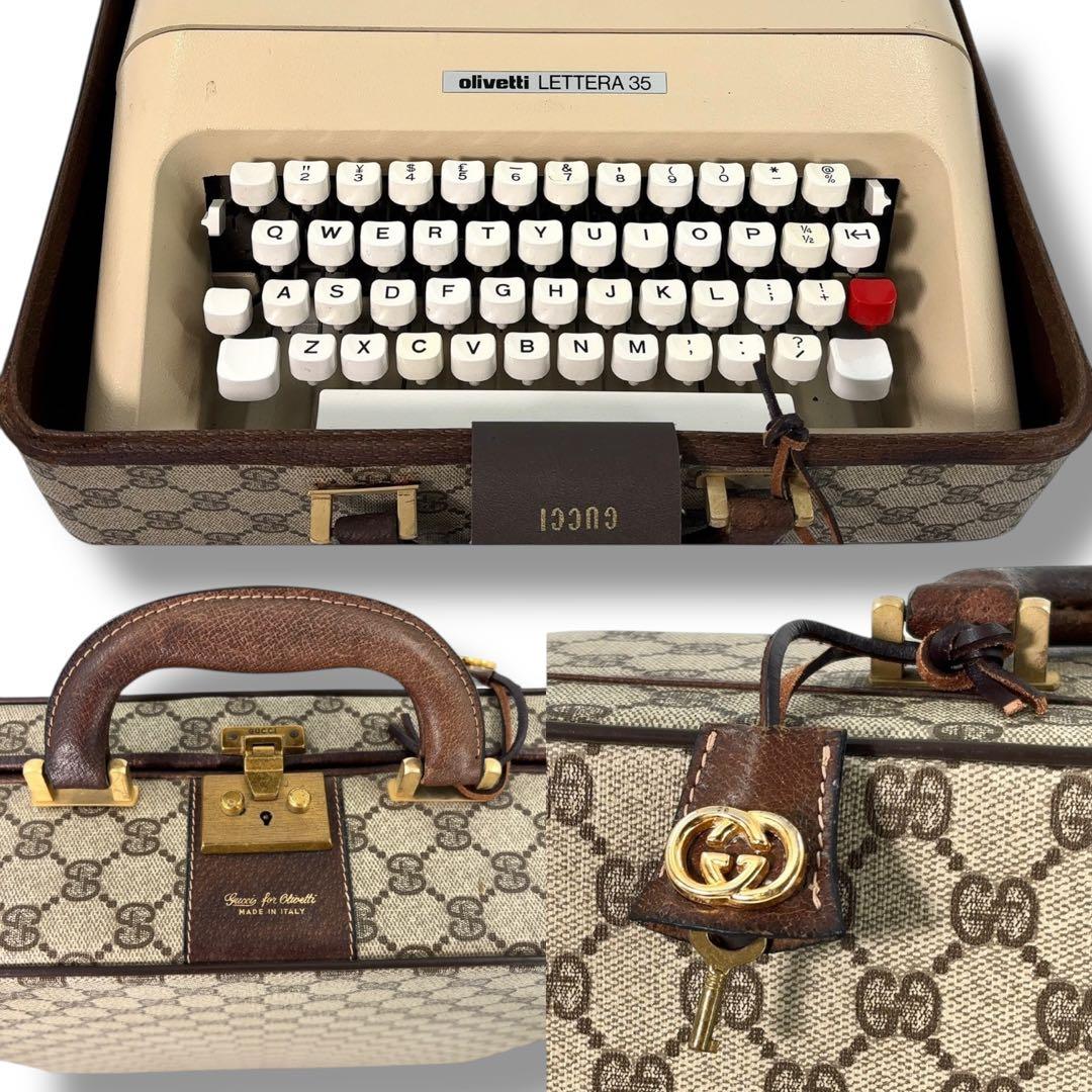 【貴重】GUCCI　グッチ　オリベッティ　タイプライター LETTERA35