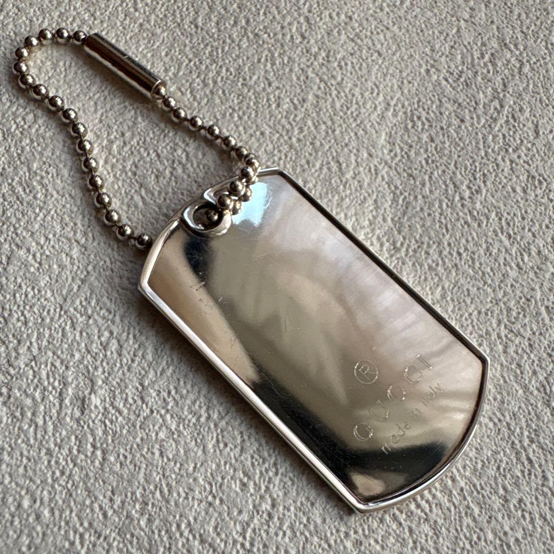 GUCCI グッチキーリング　SV925 プレート ボールチェーン キーホルダー