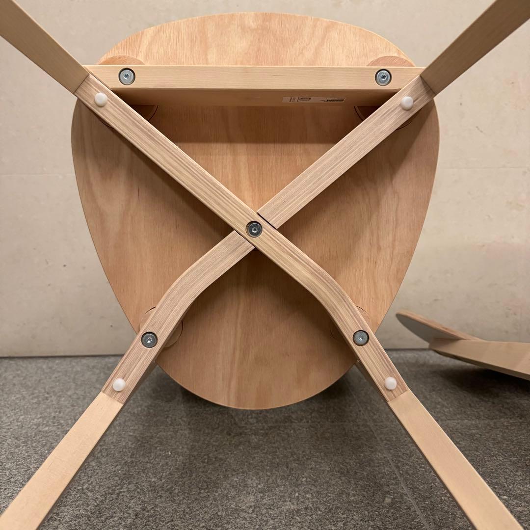 IKEA ノールドミーラ チェア 2脚セット ホワイト/バーチ