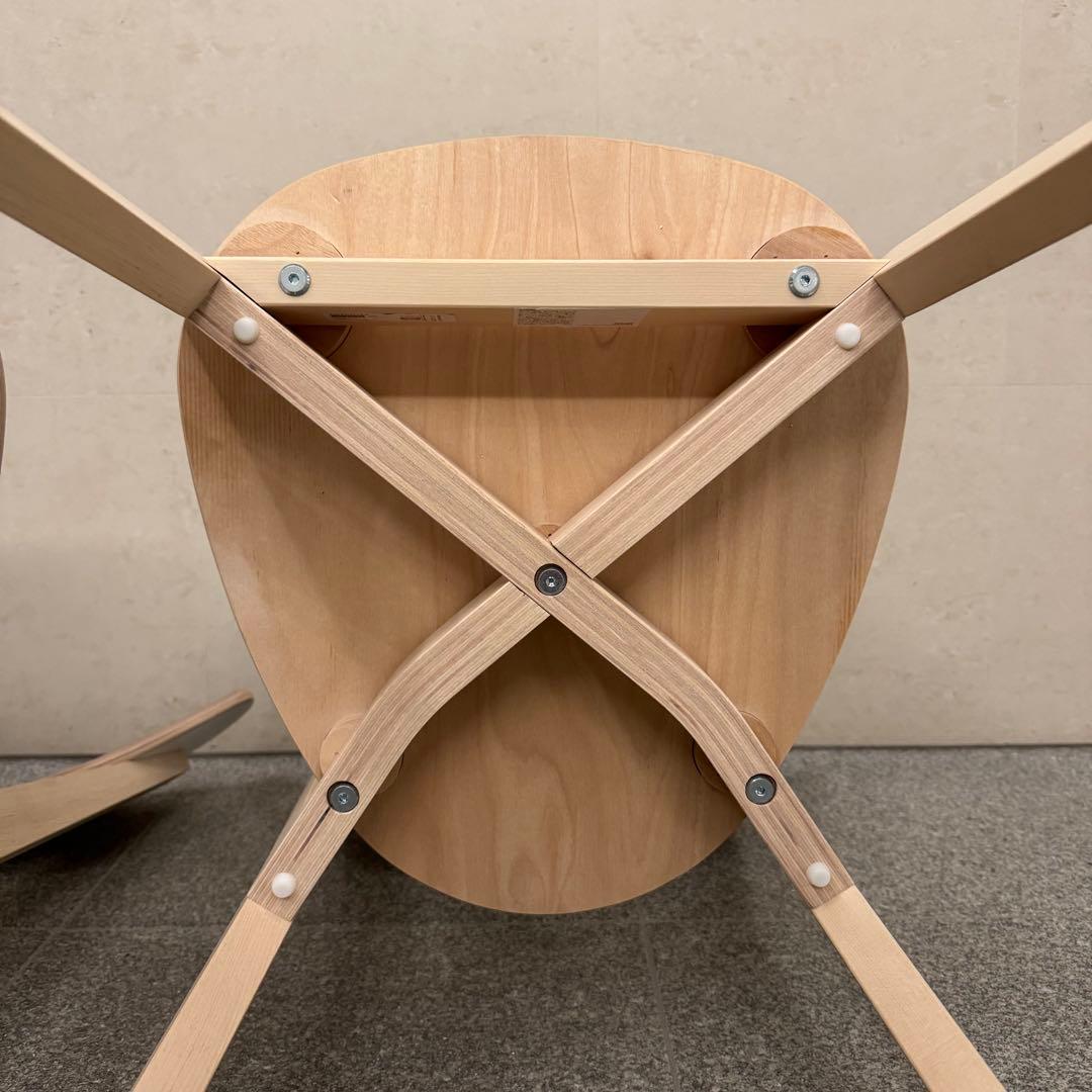 IKEA ノールドミーラ チェア 2脚セット ホワイト/バーチ