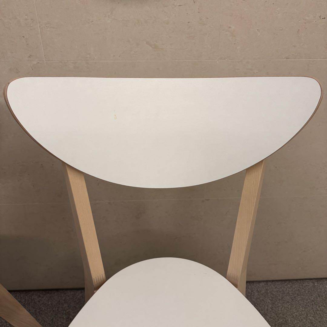IKEA ノールドミーラ チェア 2脚セット ホワイト/バーチ