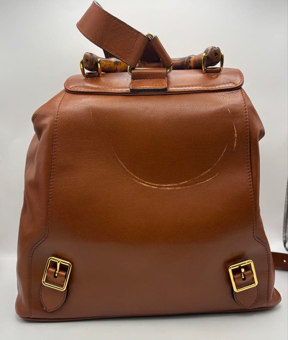 GUCCI グッチ バンブー レザー バックパック リュック
