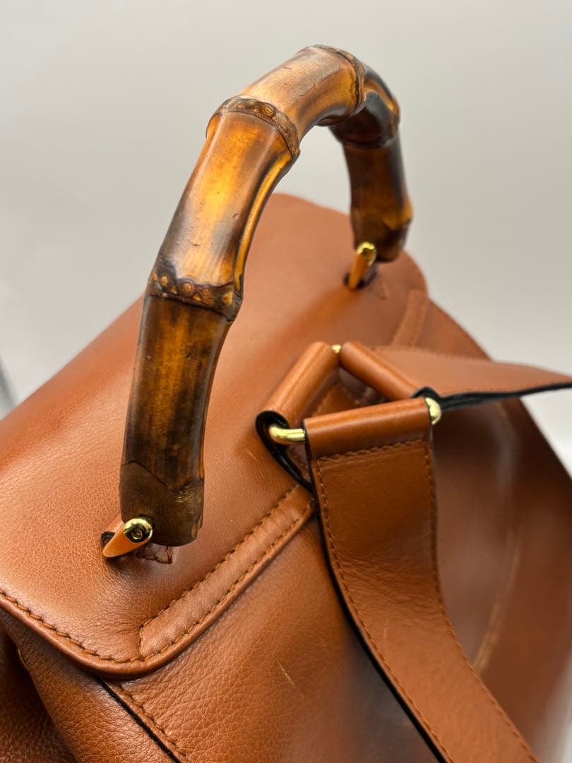 GUCCI グッチ バンブー レザー バックパック リュック